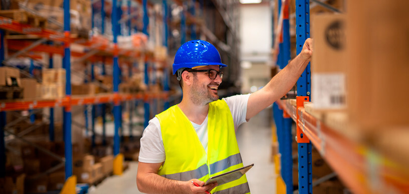 Profissional aplicando as etapas fundamentais no processo de entrega dos produtos. 